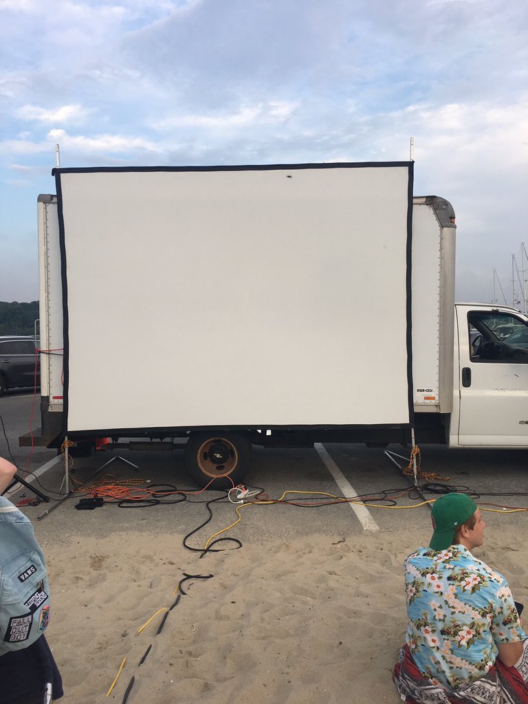 TMVFF's tweet photo. Gearing up for our FREE screening of #UnderAnArcticSky on Menemsha Beach! Come join us for the sunset and a film. #TheMVFF https://t.co/IyKr2hb1Pp