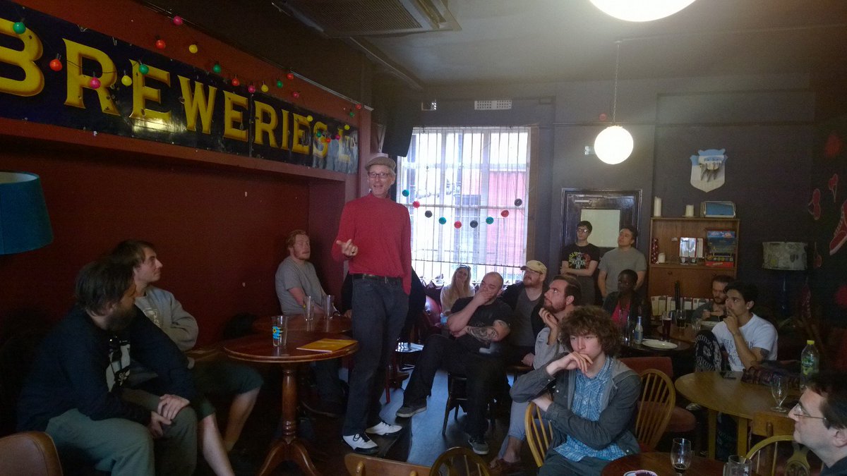 PsychSocBirm's tweet photo. Another wicked event tonight. Big thanks to Dr Engelbert Winkler and Matt Harvey. Fascinating, wisdom-rich, and thought-provoking. #luciano3 https://t.co/LLrTkK7Mog