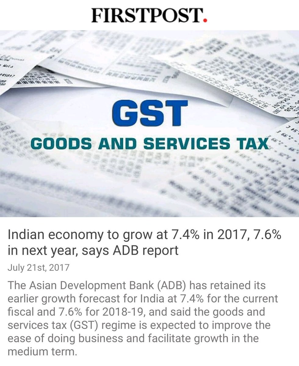Lohia_Krishna_'s tweet photo. Indian economy to grow at 7.4% in 2017, 7.6% in next year, says ADB 
#3yearsofmodigoverment #GSTForNewIndia #newindia @Narendermodi_PM https://t.co/PJvLnJY7oO