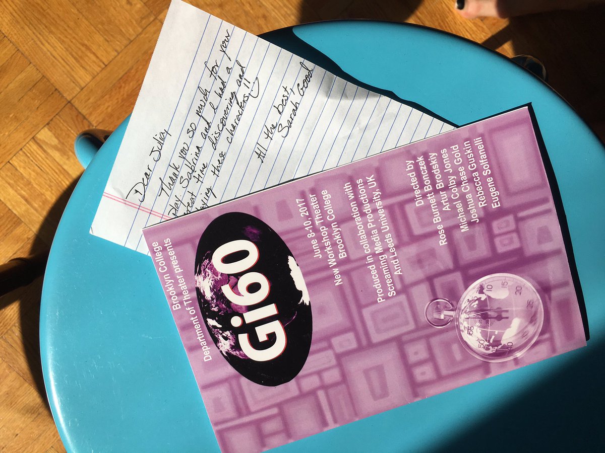 juliabirdwords's tweet photo. Such a nice thing to get in the mail from Brooklyn. @Gi60_US -- thanks for the play, the work, and then this note. 💜 https://t.co/HLS2AjuFuJ