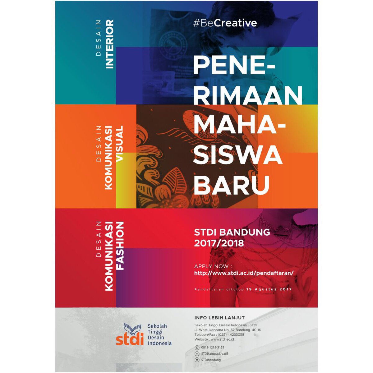 deelestari's tweet photo. Gaes, STDI Bandung buka penerimaan mahasiswa baru nih. My big sis @imeldarosalin salah satu pengajarnya ☺️ https://t.co/4zG31bJljd
