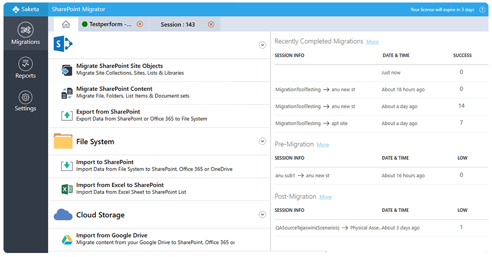 saketadotcom's tweet photo. We have taken a step forward to make your migration a seamless process. Here comes a new version of #SaketaMigrator@ https://t.co/YO4GwIrIZF https://t.co/Nxvb0YiQWk