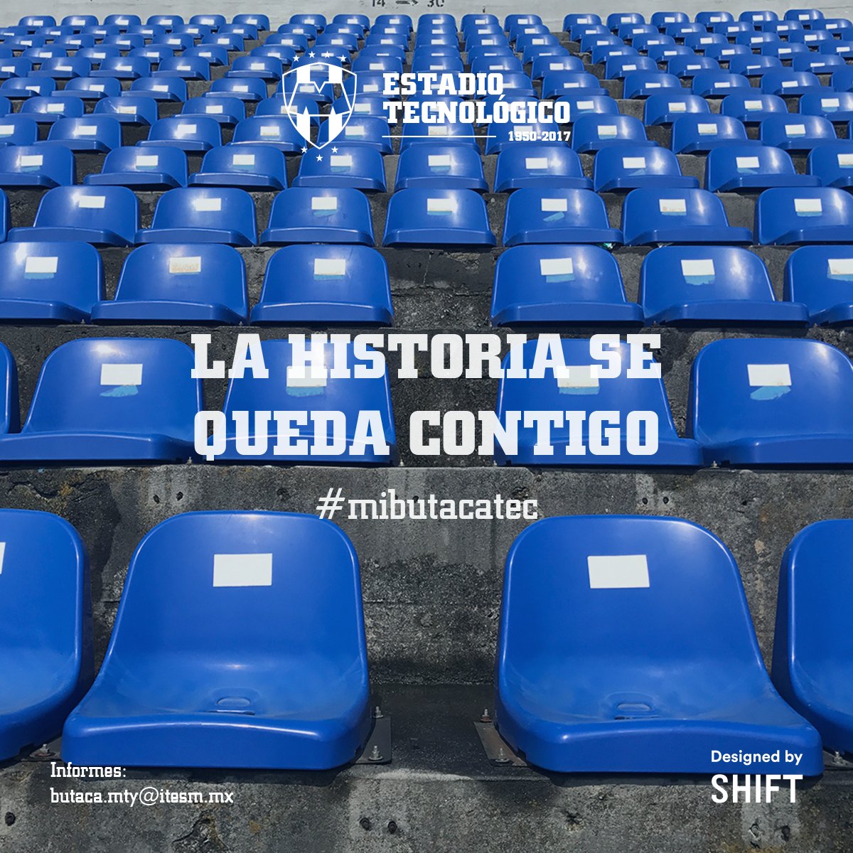 Rayados's tweet photo. Estadio Tecnológico 1950-2017
#rayados #borregos #butacatec #estadiotecnologico #enlavidayenlacancha https://t.co/Twfe6diB3s