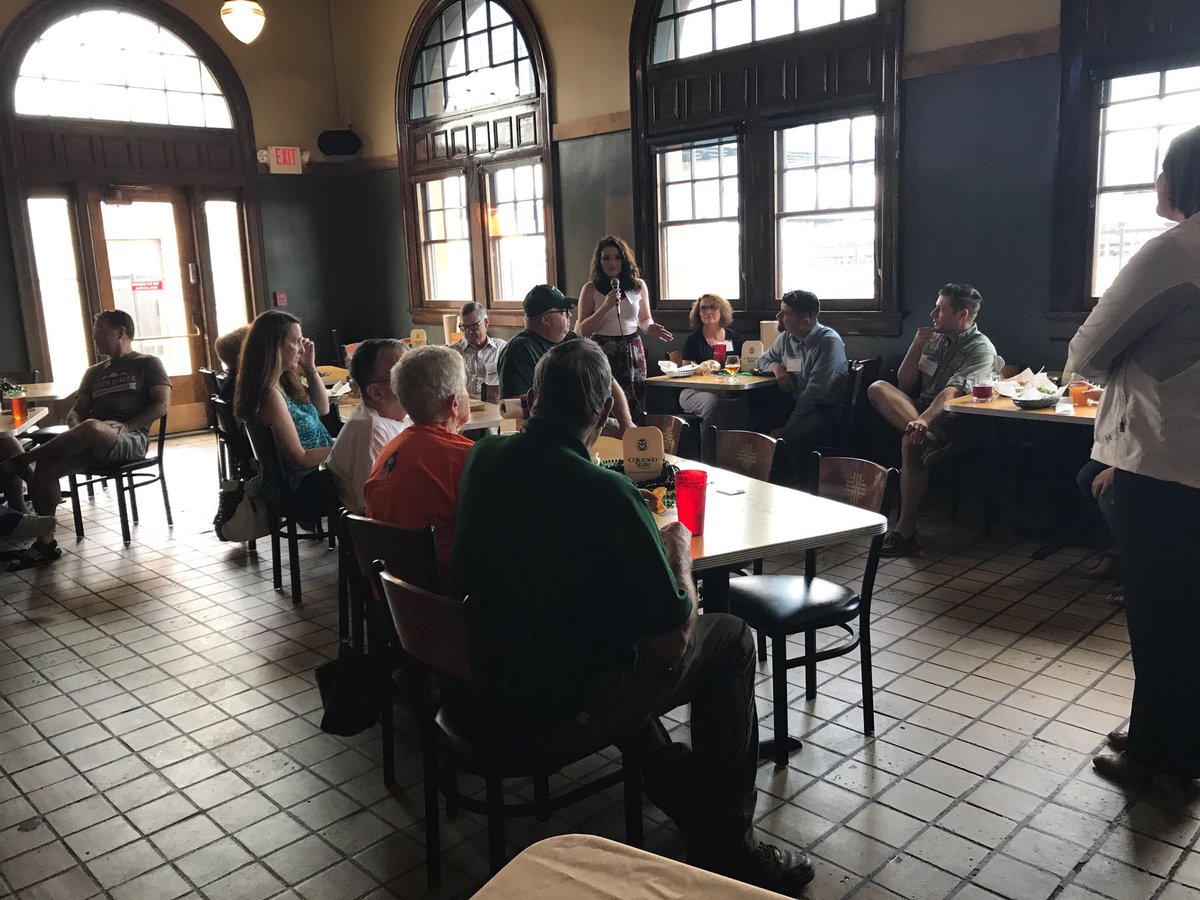 CSUAlumni's tweet photo. #coloradostate alumni reception in Cheyenne, Wyo! #gorams #nopokes https://t.co/mDn2mjohLa