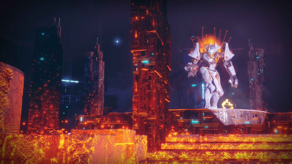 Bungie's tweet photo. How many of you have visual proof that you’ve descended into the Inverted Spire Strike and defeated Protheon? #Destiny2Beta https://t.co/2IobL8tgBH