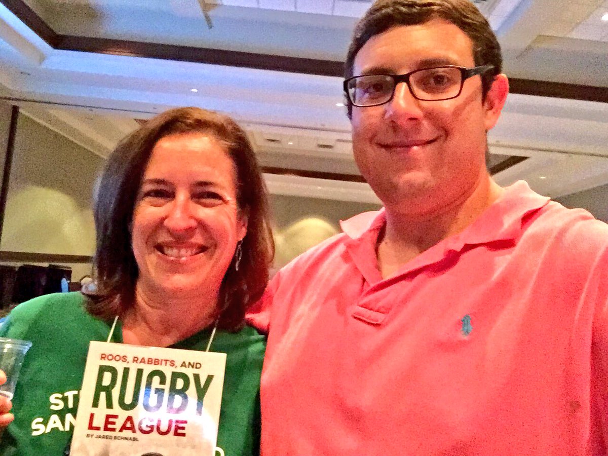 JaredSchnabl's tweet photo. @MascotBooks Meet Laura Cashion, a member of #FriendsWhoStutter and now, a friend of #RoosRabbitsAndRugbyLeague and @SSFCRABBITOHS! https://t.co/MawSO3WZTW
