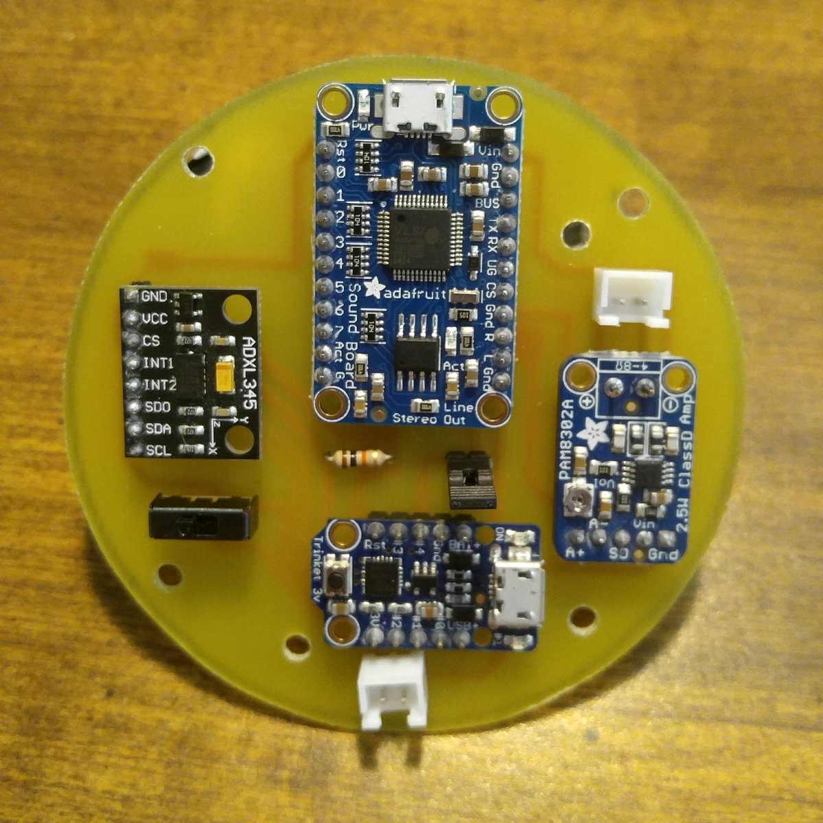 warmasterdook's tweet photo. Thanks to @adafruit I'm able to make my #Torbjorn #ForgeHammer clink when I swing it. I had a @DIY_OSEPP ADXL345 accel. on hand. #MadeByDook https://t.co/lwF5QUYI5V