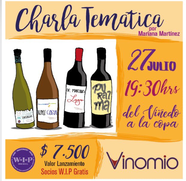 reinaentrecopas's tweet photo. Partimos próximo jueves #Charlastematicas @Vinomiochile no le las pierdas. x qué hablamos de cepas del viñedo a la 🍷 https://t.co/yHlyTlvVlK
