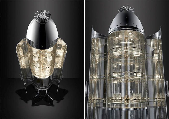 Cluster bomb drink cabinet and 10 more cool furniture #design(s) made from airplane parts. techeblog.com/index.php/tech… #design #geek #gadgets