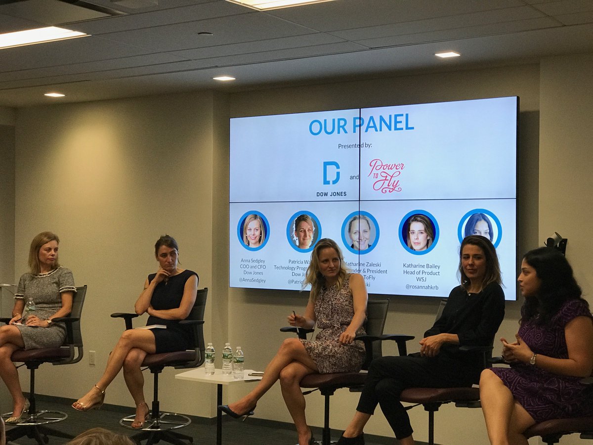 rajivpant's tweet photo. .@DowJones women leaders @AnnaSedgley @PatriciaW115 @rosannahkrb &amp; Latha Maripuri speaking at @powertofly event w/ @kzaleski about diversity https://t.co/wXlkUidBIk