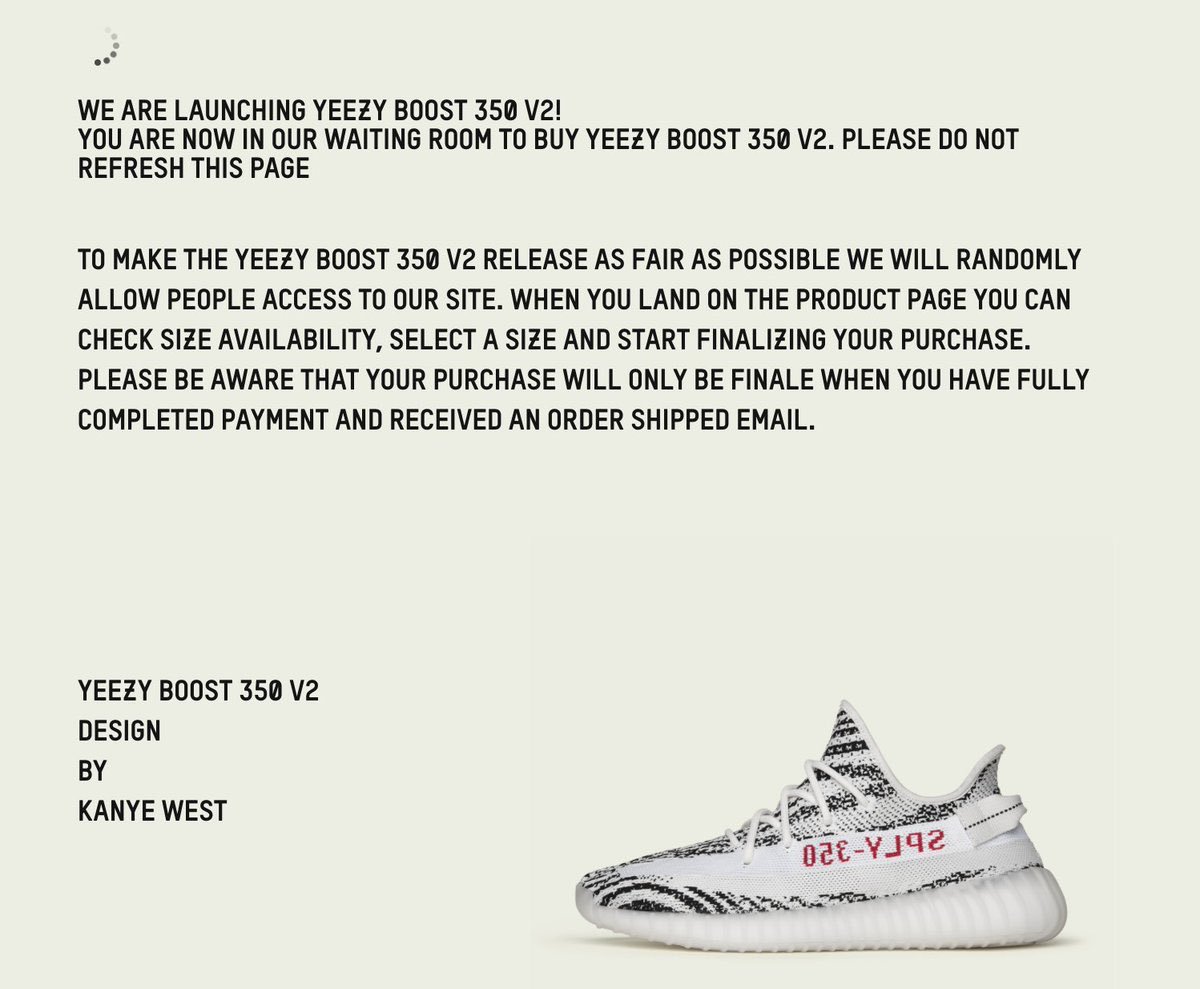 yeezy supply you are in line do not refresh