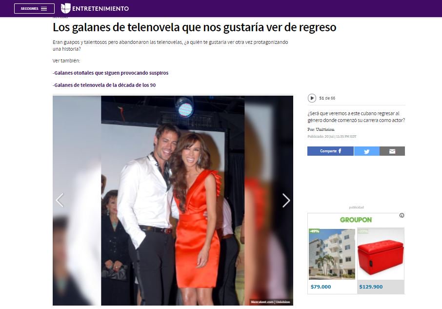 Los galanes de telenovela que nos gustaría ver de regreso en la pantalla - <a href="/willylevy29/">William Levy</a> Univision uni.vi/vWyU100EiSm vía <a href="/Univision/">Univision</a>