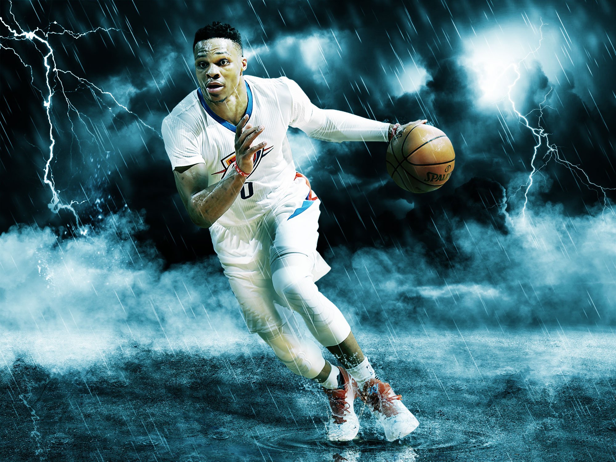Amazoncom MasonArts Russell Westbrook 21inch x 14inch Silk Poster Dunk  and Shot Wallpaper Wall Decor Silk Prints for Home and Store  Tools  Home  Improvement