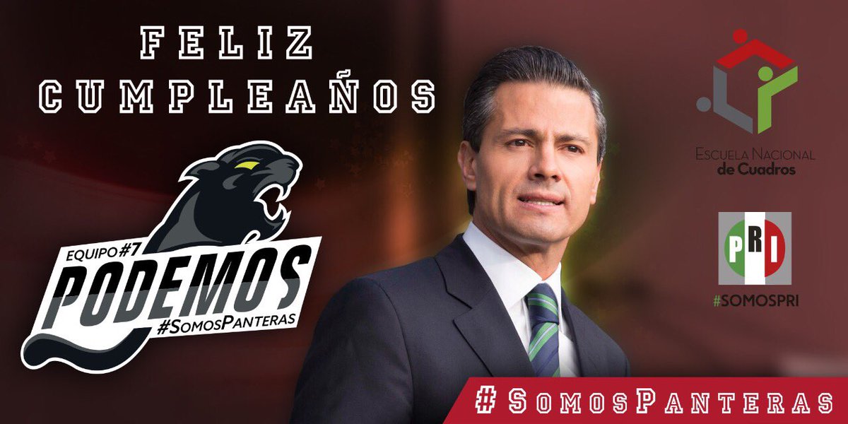 SomosPanterasE7's tweet photo. Reciba un abrazo afectuoso Lic @EPN que la salud y el éxito le acompañen siempre! #4GENC #JuntosPodemos #Panteras https://t.co/FyBdyeh9Gv