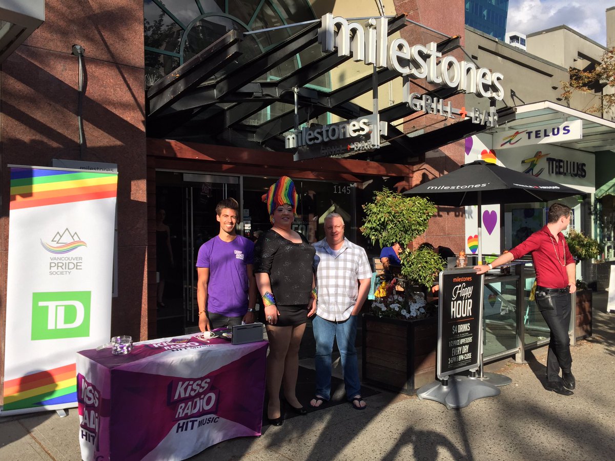 MilestonesRBSN's tweet photo. Join us tonight at Milestone's #robsonstreet for our #vanpride2017 fundraiser! #Shoprobson #vancouver https://t.co/ZfQupe9rU8