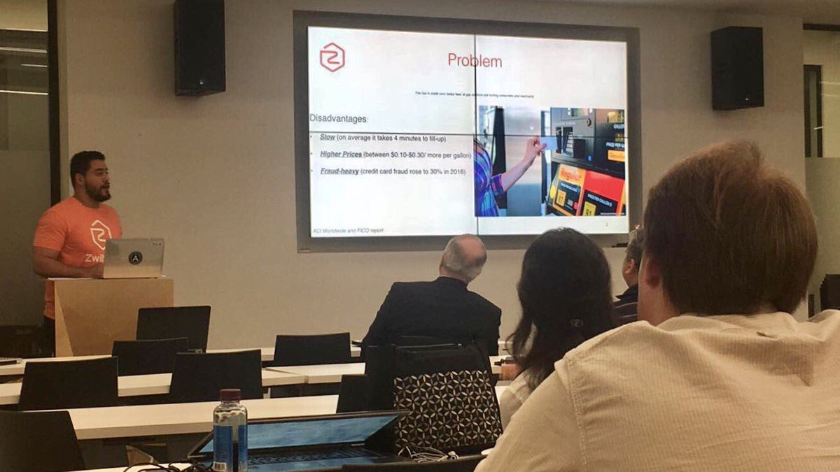 ZwiftPay's tweet photo. Had a great time pitching at @MIT . #Pitchathon #StartupNationBoston #WirelessPayments #PayForGasWirelessly https://t.co/gJMn7SBd87