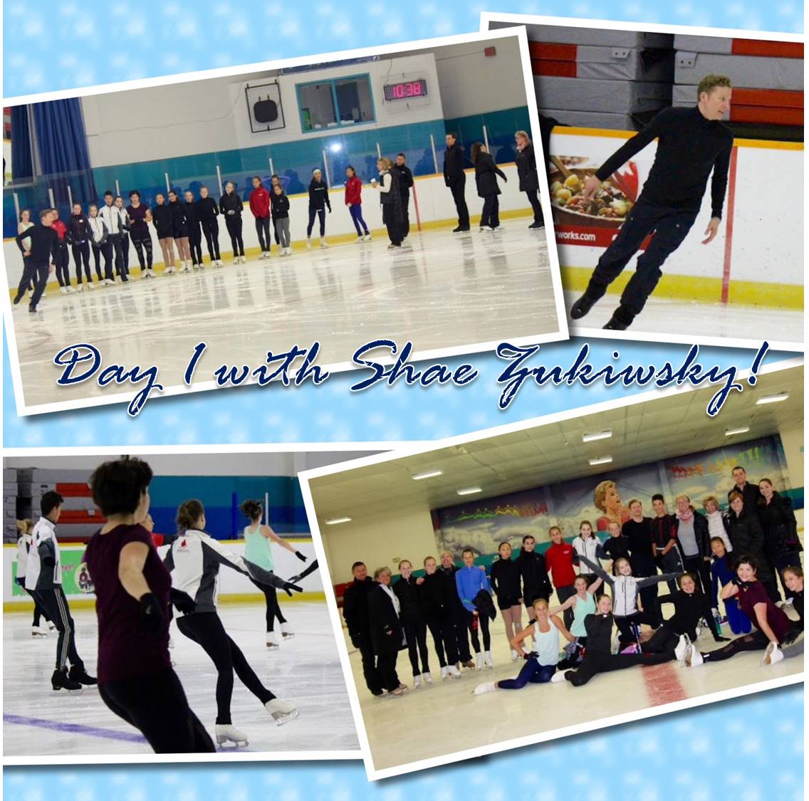 GSCSkaters's tweet photo. #FigureSkating choreographer Shae Zukiwsky puts #GSCskaters through their paces, promoting development and enhancing performance skills. https://t.co/tb2Q5kawpQ