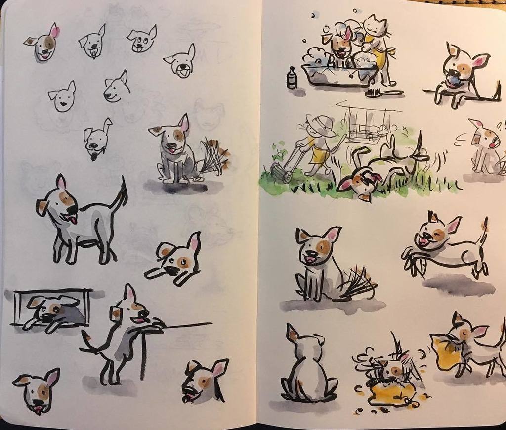 More dog sketches
*
*
*
*
*
#cat #catart #catillustration #kidlit #kidlitart #kidsbook #scbwi #childrensbookillust… ift.tt/2uOnNuM