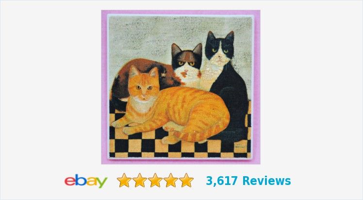 PinkieShops's tweet image. Set of 4 Stone Art KITTY CAT COASTERS | eBay #stoneart #Cat #CatCoasters buff.ly/2uD3Arq