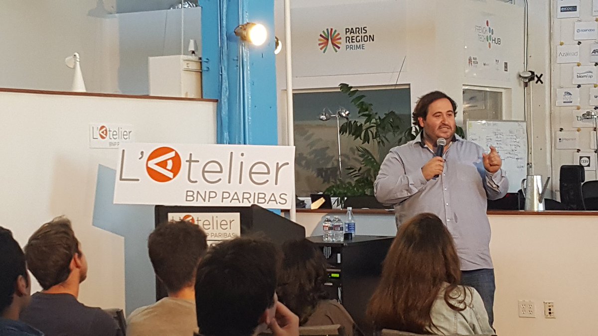 ArnaudAuger's tweet photo. "Indeed I should not have called my talk #EuropeIsBack but #EuropeIsComing! Its is inevitable!" @daedalium at @atelier_us https://t.co/T9vOSG9ohM