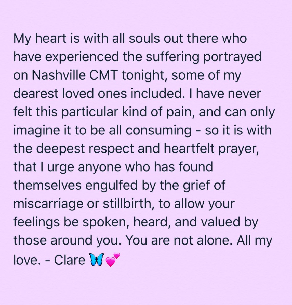 clarembee's tweet photo. #NashvilleCMT 🦋💕 https://t.co/PIxMbV5FrF