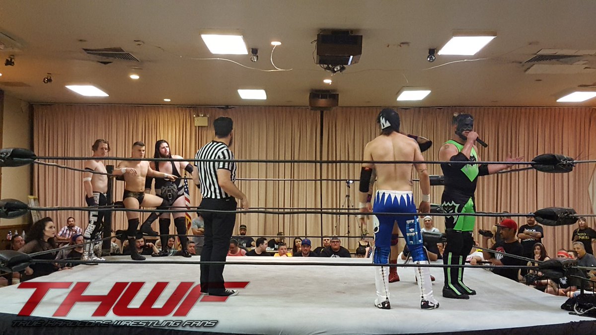 thwf_fb's tweet photo. @ShaneHelmsCom addresses the @Fbw_Wrestling fans as he &amp; @theelementssiny take on @joefitz95 @The_MJF and #AJSpectre https://t.co/1a6Xco4hV5