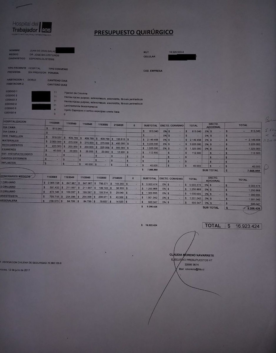 chauchale's tweet photo. @DonDateador hola podría ayudarme con un RT 🙏? Necesito reunir $23.301.829 Valor Cirugía + prótesis, y no tengo d donde sacar $, m ayudas🙏 https://t.co/PkzYq41zVv