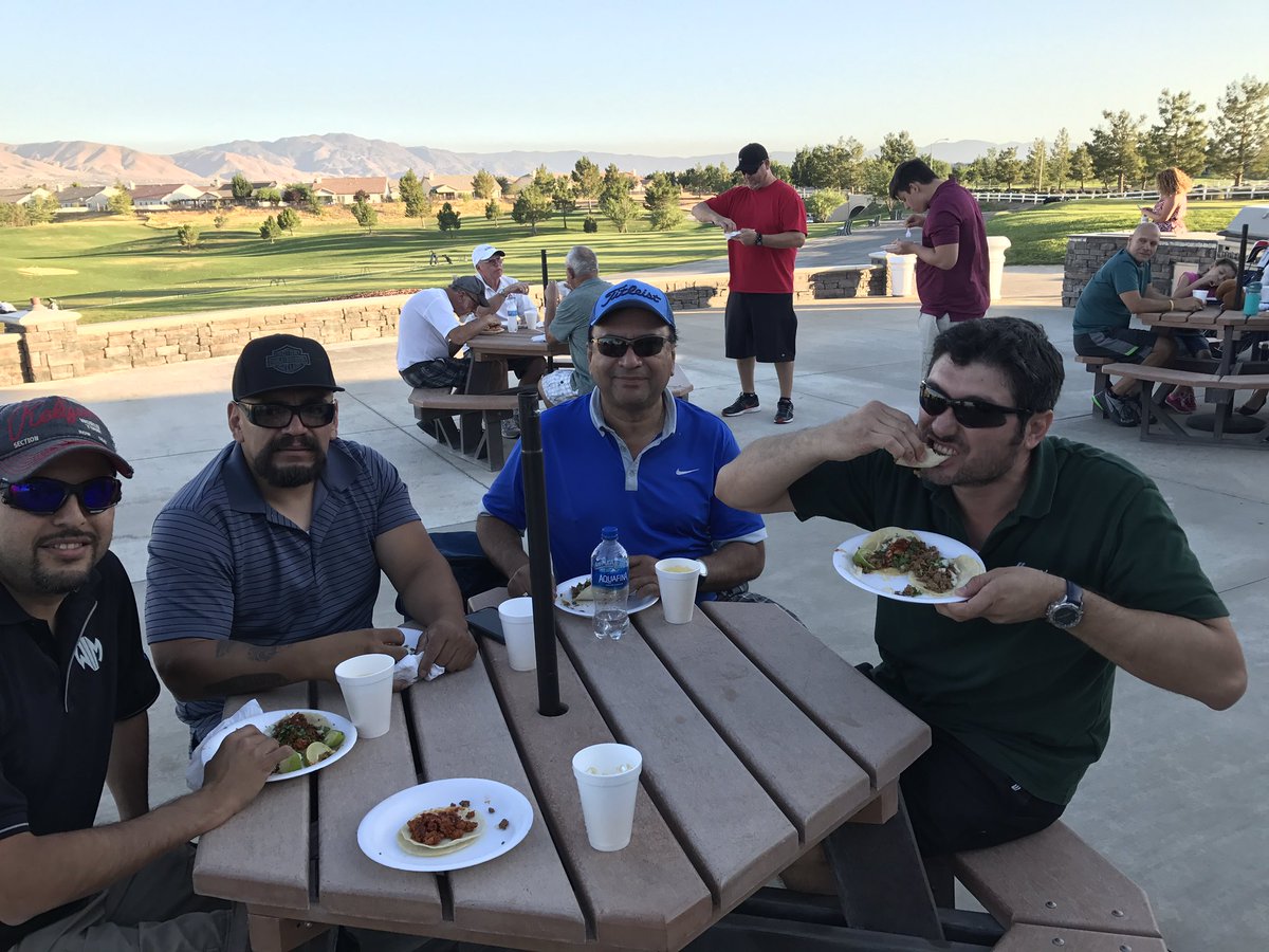 Enjoying some good tacos and golf with an amazing team. #summergolfleague #cemexcares