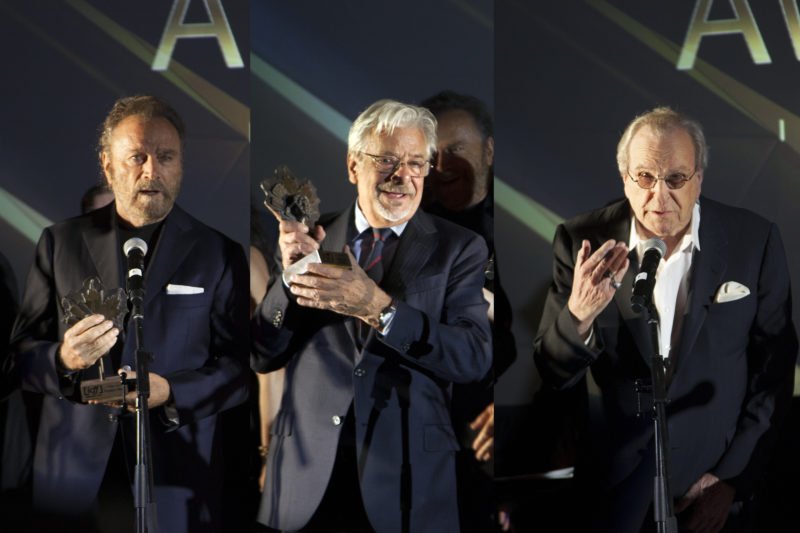 NextSportStar's tweet image. Franco Nero, Giancarlo Giannini &amp;amp;Danny Aiello Accepting Awards For @FrankDangelo23's The Neighborhood At The ICFF In T.O #ComingToTheaters