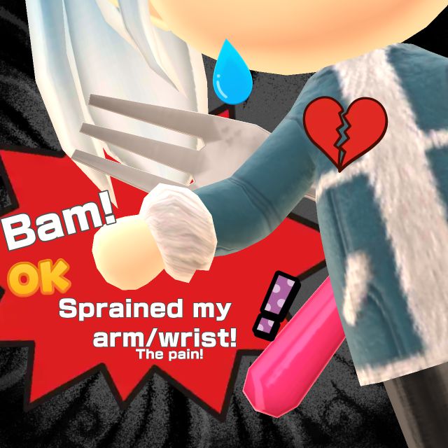 Mars0Attack's tweet photo. #Miitomo #Miifoto #PhotoOfTheDay #PhotoOfTheNight #thursday #sprainedwrist #outofcomission #armthrobbing #nopressure #drained #resting https://t.co/CkPIwqnJEi