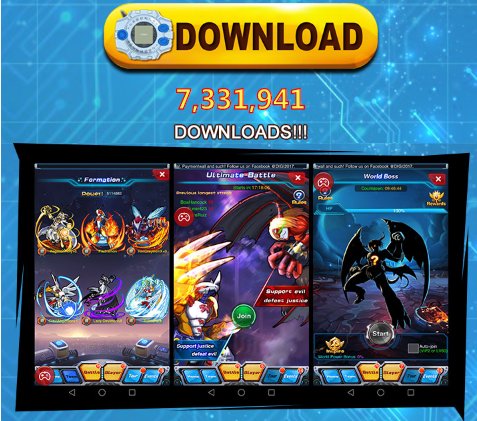 DigiFrontier_'s tweet photo. #DigiFrontier, 7 million tamers are waiting for you!  [IOS: https://t.co/nfLr1sCUNp] [Android APK: https://t.co/nxFQXqMlmZ] #Digimon https://t.co/81GAXn7Lxp