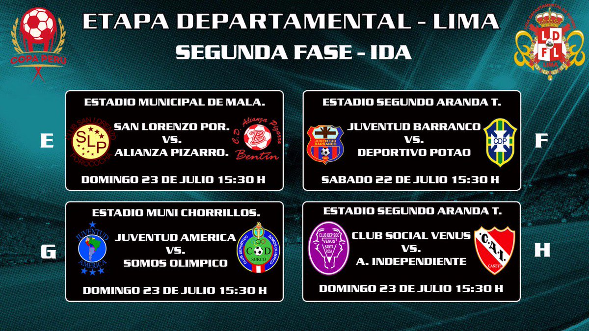 FULLDeportesFM's tweet photo. #DepartamentalDeLima | ¡NO VALE PESTAÑEAR!

Programación de los #OctavosDeFinal de Ida. https://t.co/jq2RQjjg3D