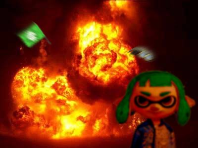 SplaToomlp's tweet image. 本日7月21日は「Splatoon2」の発売日だ！おめでとう！しかしSwitchの品切れや私情で現状プレイ出来ない人達も少なくないだろう。そこで特別な武器「Switchボム」をプレゼントするぞ。投げると大爆発するSwitch型のボムだ。バトル中に投げて、少しでも気を紛らわそう。