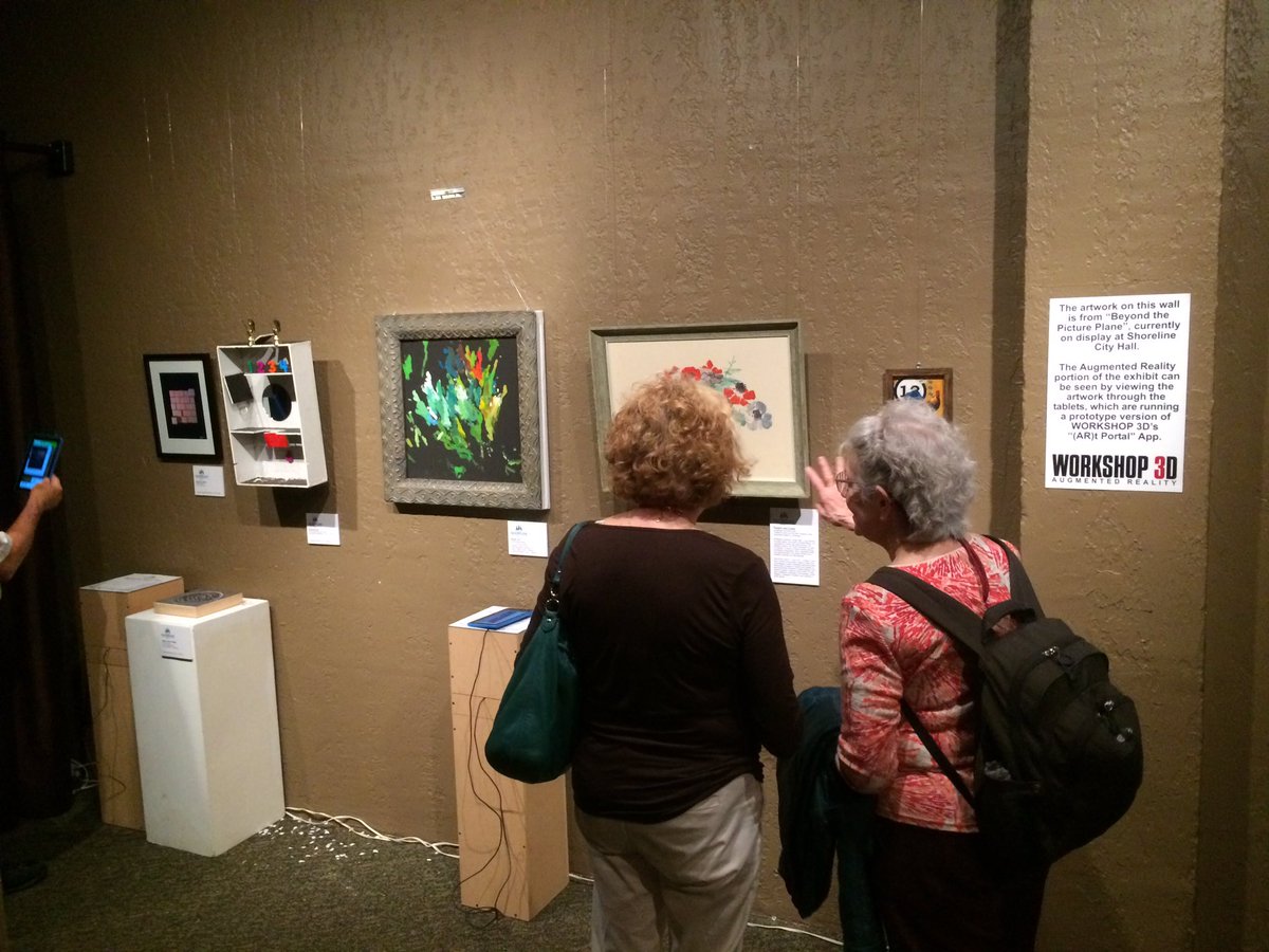 SpudRat3's tweet photo. #AR is a hit at #STIFF #augmentedreality #WORKSHOP3D #shorelinepublicart https://t.co/iJIBtyX1cO