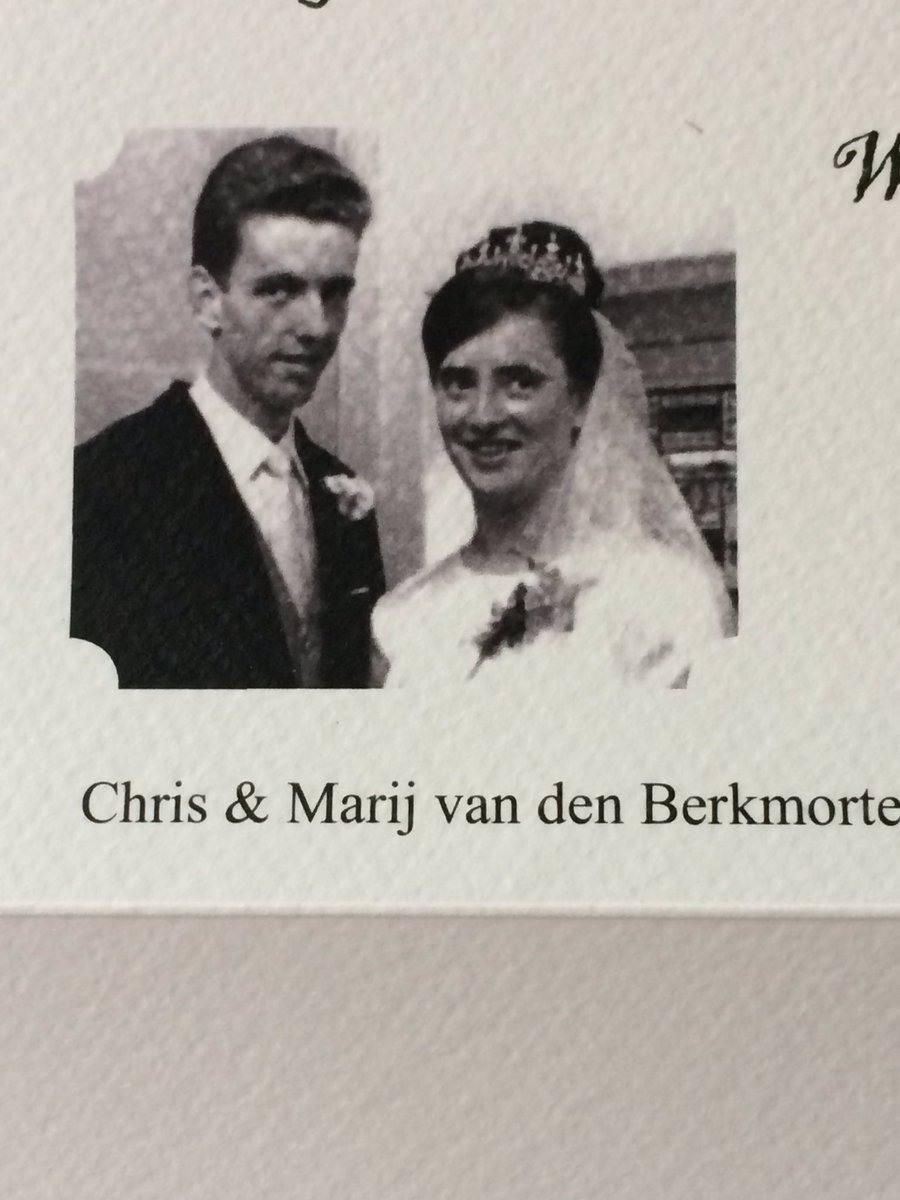 Pap &amp; Mam vandaag 50 jaar getrouwd! 1967-2017. Wat een feest!