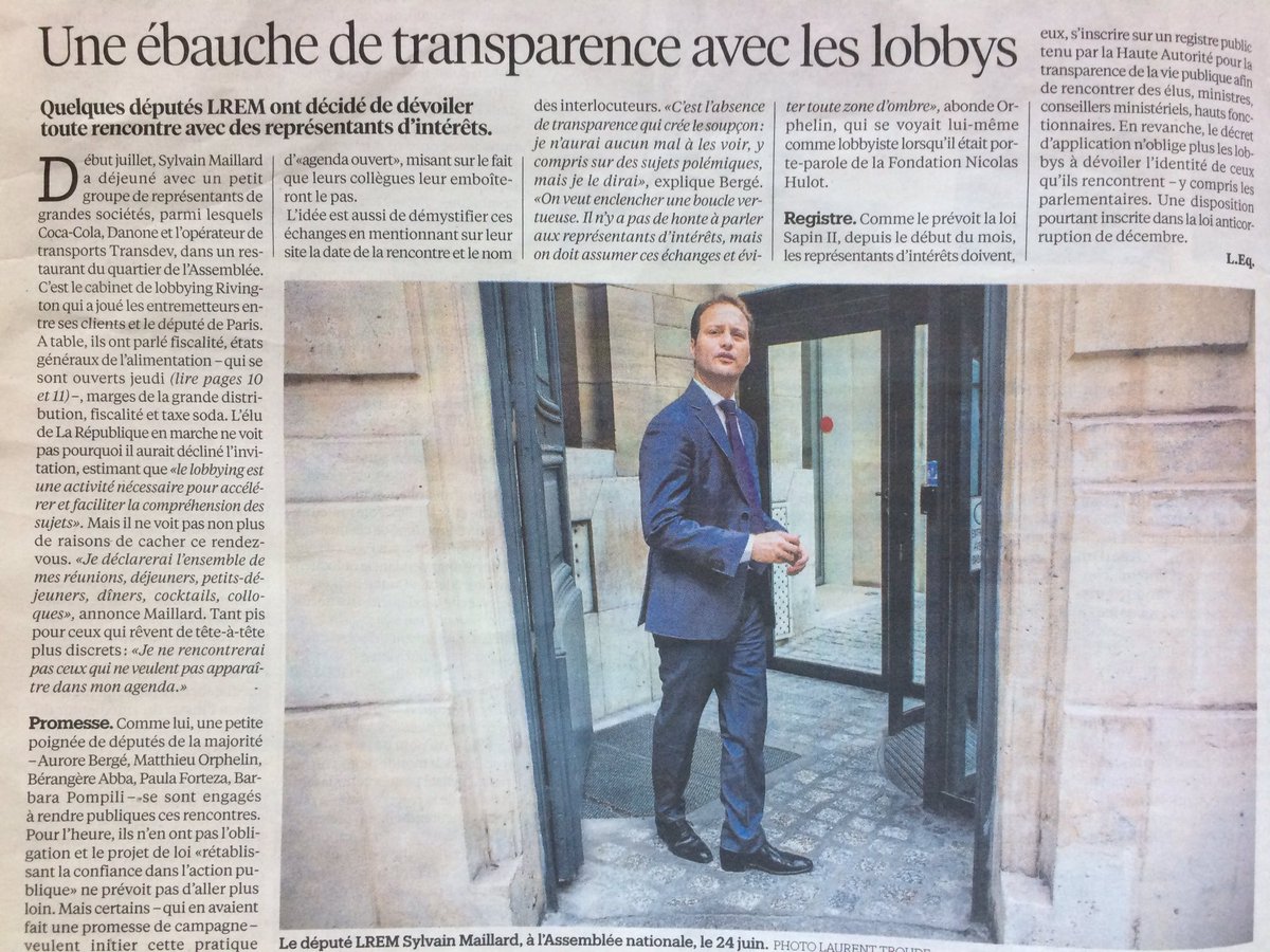 PGenevey's tweet photo. p4 de @libe ,@SylvainMaillard : "Je ne rencontrerai ps ceux qui ne veulent ps apparaître ds mon agenda". Transparence.
#AgendaOuvert #LREM https://t.co/4Gs63203om