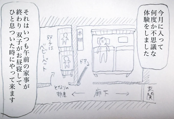 ある意味怖い話??夏の暑さのせいか育児疲れのせいか、週一くらいの頻度で金縛りにあうのですが…(見辛くてすみません)
 #怖い話 