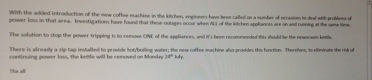 NewsroomTim's tweet image. RIP the newsroom kettle #kettlegate #saveourkettle