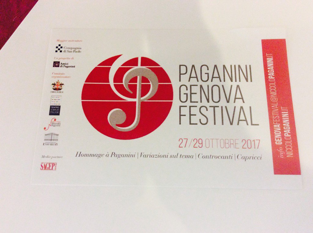 Presentato oggi a #PalazzoTursi il #Paganini #Genova #festival in agenda il 27 e 28 ottobre <a href="/elisaserafini/">elisaserafini</a>