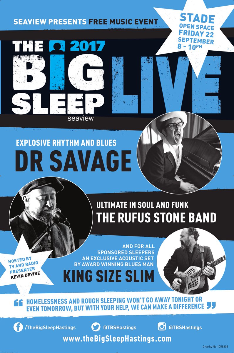 Join us on 22nd September for an evening of live music before the sponsored sleep out!
#hastings #stleonards #sussex