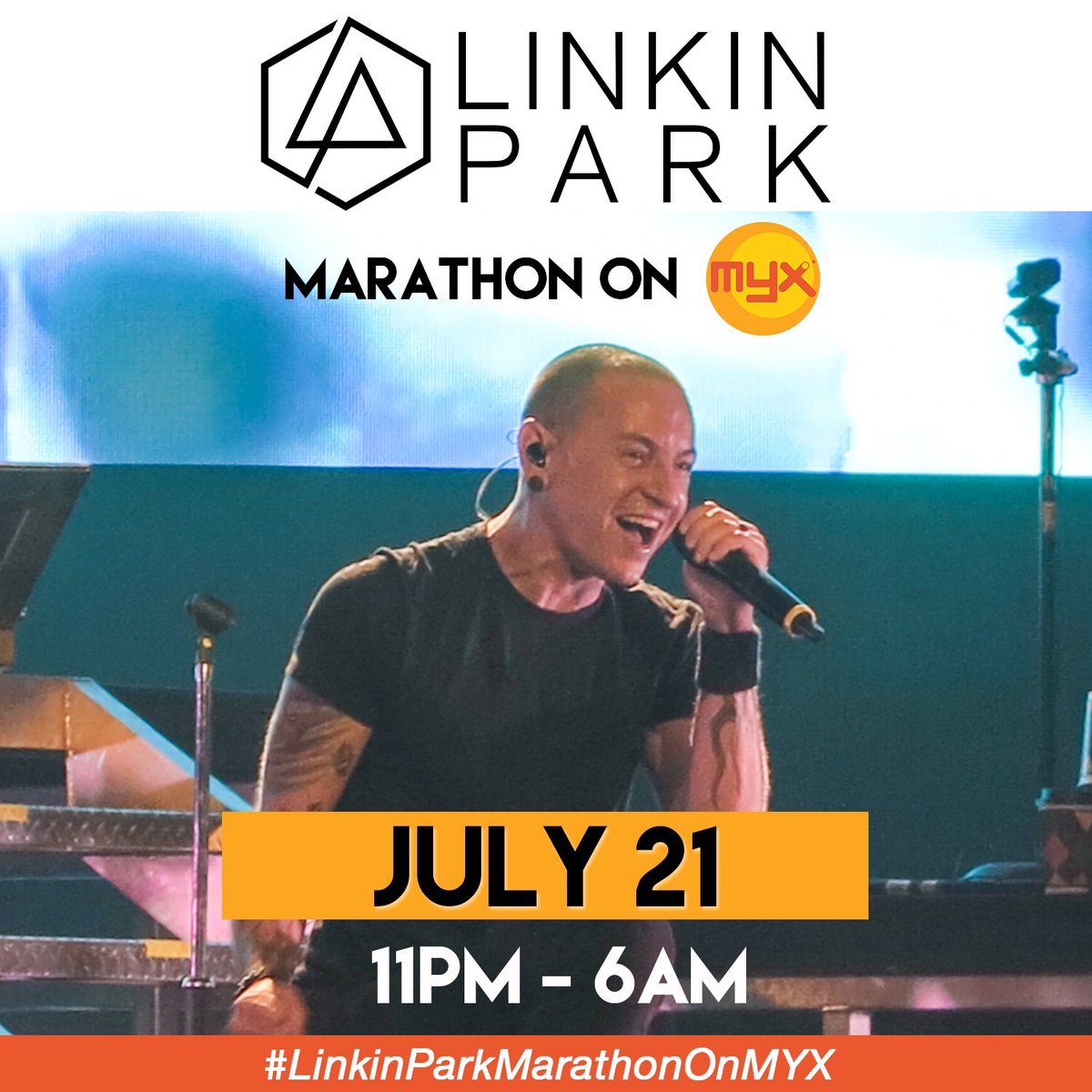 myxglobal's tweet image. Catch #LinkinParkMarathonOnMYX tonight from 11pm until 6am tomorrow as we pay tribute to the late @ChesterBe of @linkinpark!