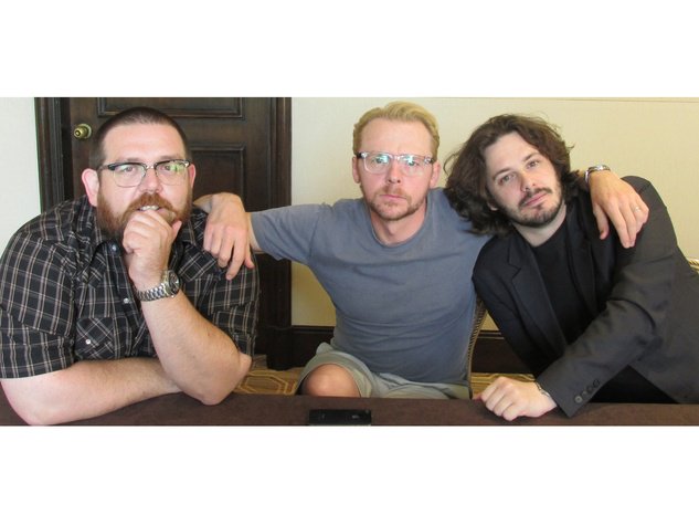 JoeLeydon's tweet photo. Never have been a very good photographer. Thank God @nickjfrost @simonpegg and @edgarwright are so damn photogenic. https://t.co/pg5rnbP4CD