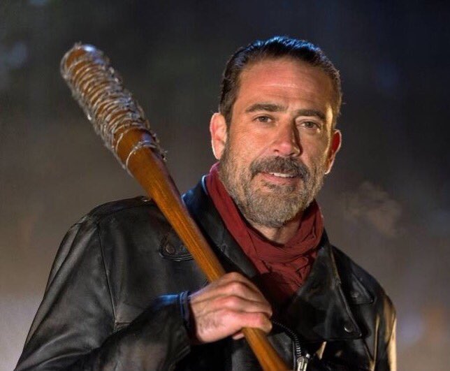 ScottyKyle's tweet photo. SYFY CHANNEL PROMO 
FOR COMIC CON SPECIAL

Eeny. Meeny. Miny. Moe. 

Lucille is Hungry !!!

She's got a craving for some Cream Cheese... https://t.co/lfniQ1n8nQ