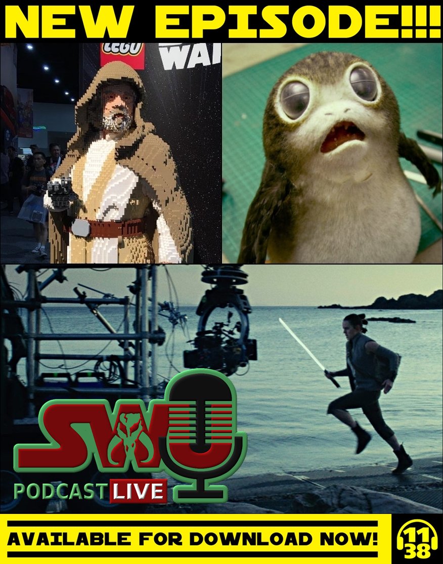 TheSWU's tweet photo. NEW #SWUPodcast w/ @Zac_dfw recapping #D23Expo, discussing #TheLastJedi & #HanSolo, plus a live report from #SDCC!
https://t.co/keGoHPyhyQ https://t.co/mHoy2tgg6v