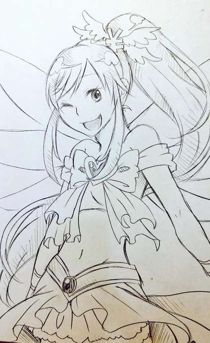 原稿出来ないからメモに落書き。魔法少女。 