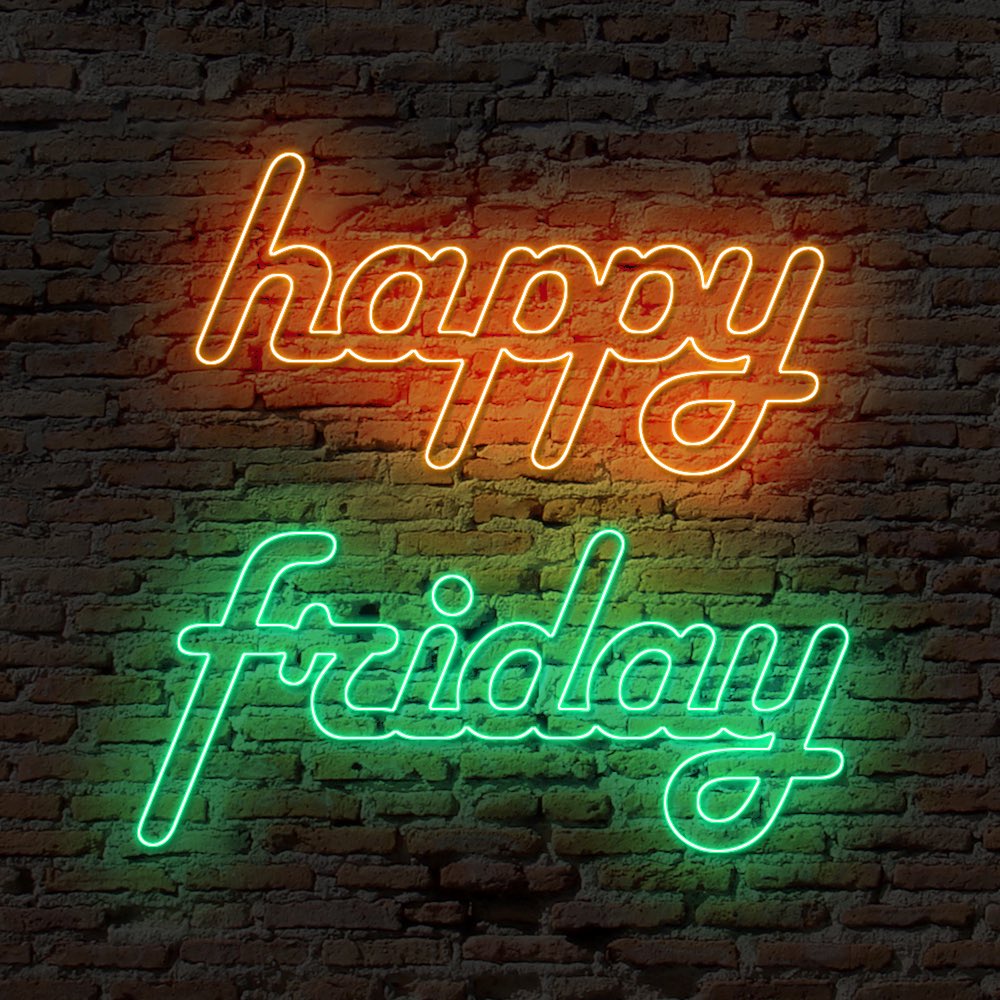 It's nearly the weekend so have a great Friday everyone 👍🏻#FridayFeeling 
#weekend 
#neon 
#graphicdesign 
#graphicdesigner
#WebsiteDesign