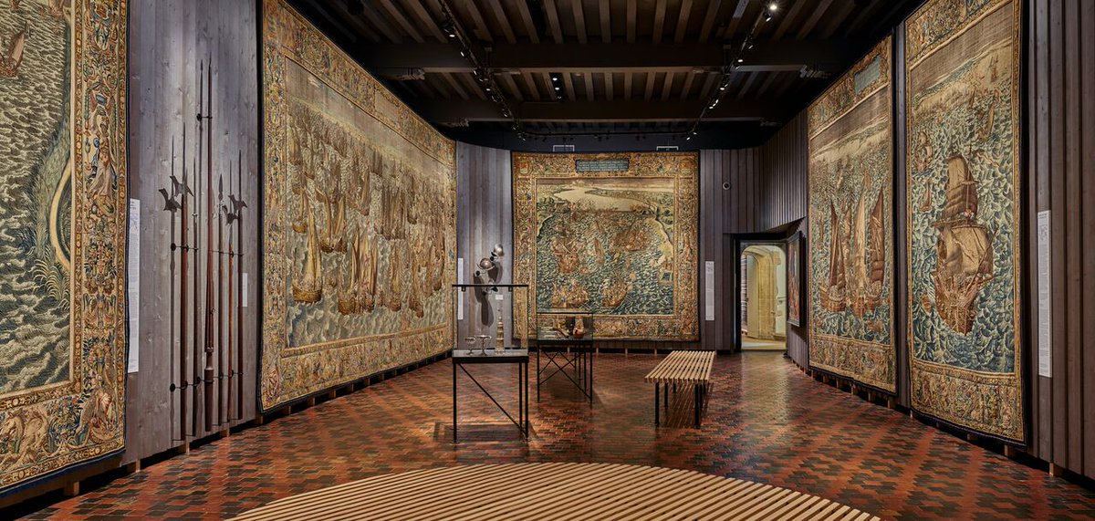 Zeeuwsmuseum's tweet photo. Bekijk onze Wereldberoemde #wandtapijten met zeeslagen uit de 16e eeuw in de vernieuwde opstelling #DitisZLD https://t.co/E9TzYA7dBs https://t.co/sH4oOZ7CPs
