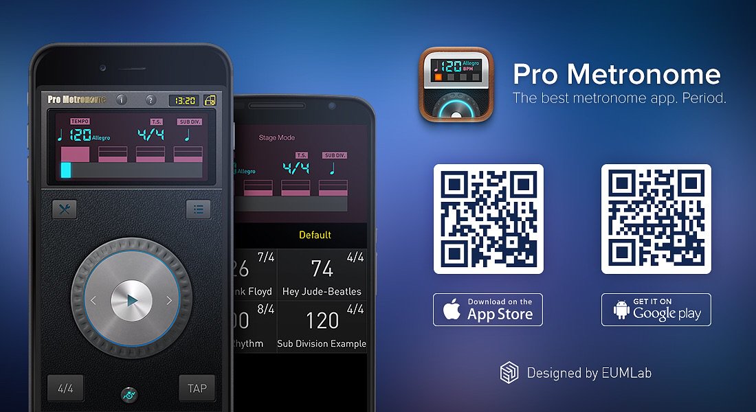 Pretty much the only metronome app you'll ever need. #ProMetronome <a href="/EUMLab/">EUMLab</a> bit.ly/prometronome