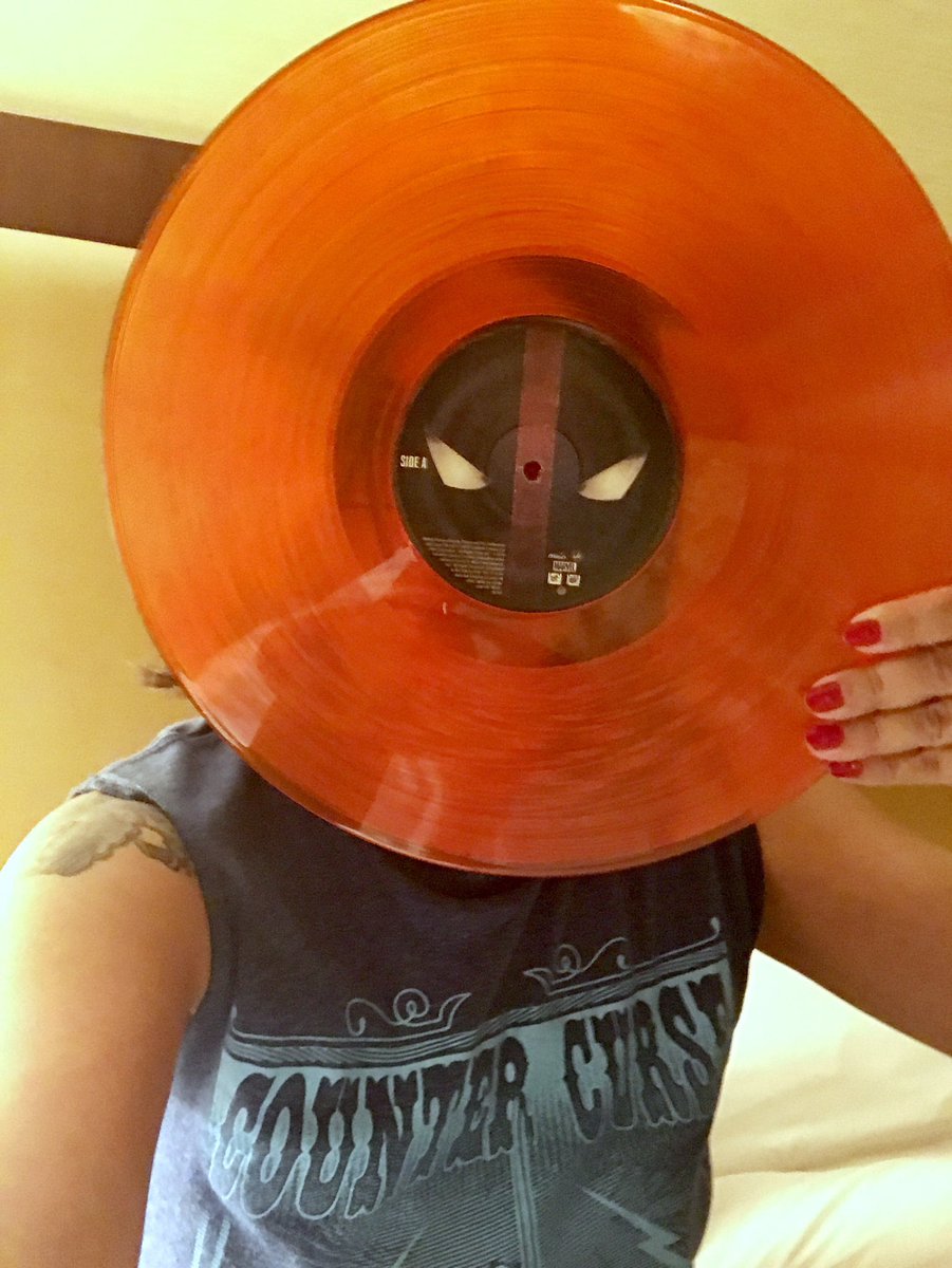 jvillaham's tweet photo. I can go home happy 
#deadpoolsoundtrack #sdcc2017 #deadpoolmovie https://t.co/VqGsWEZyDI