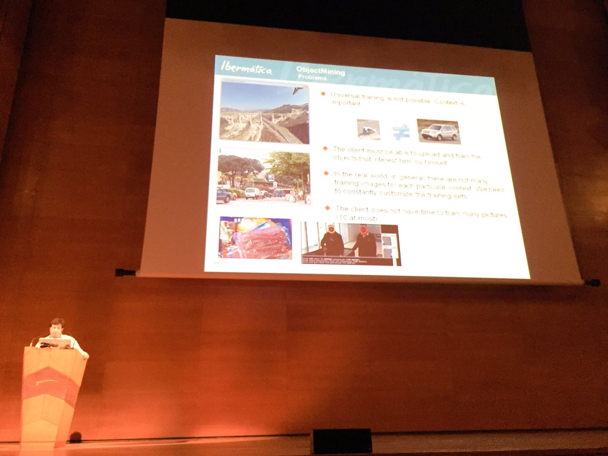 DeepLearn2017's tweet photo. #Deeplearning industrial session: @Ibermatica_RRHH @ibermaticagrupo @ibermaticaNAV #DeepLearn2017 #objectmining https://t.co/RUX9fg0P0m